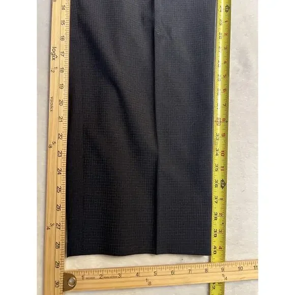 Burberry London Mens 40R 34x29 Gray Micro Check Plaid Designer Suit 3/2 Roll - Picture 15 of 16